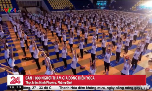 Tinh thần Yoga của 1000 người dân Hà Nội lan tỏa trên sóng VTV1